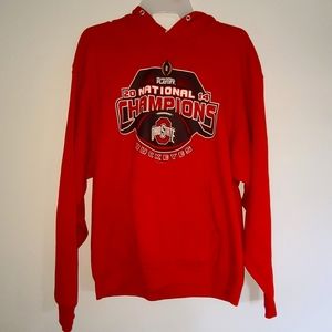🍂🍂FALL SPECIAJerzees Mens L Ohio State 2014 National Champions Pullover Hoodie